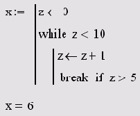  continue    while